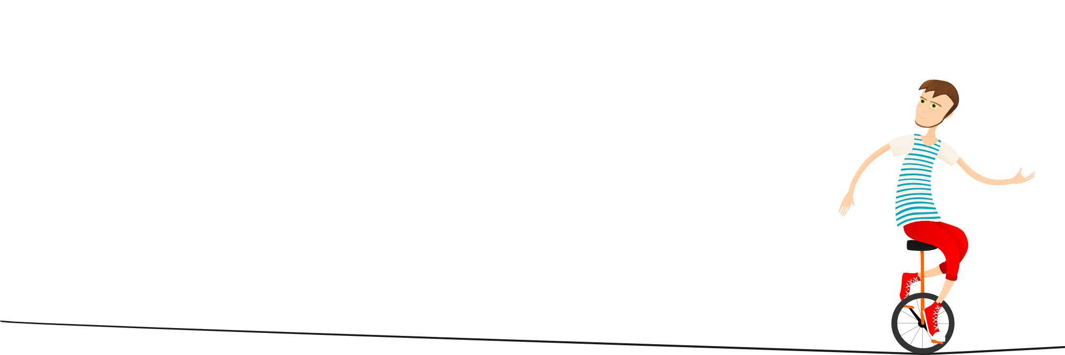 ilustracja - akrobata